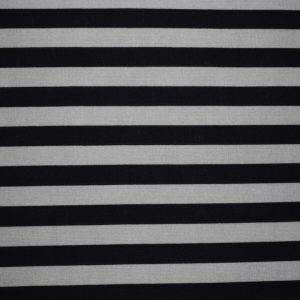 Halloween Black   Gray Stripes Cotton Fabric