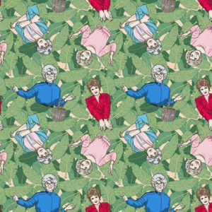 Golden Girls Palm Leaf Cast Cotton Fabric