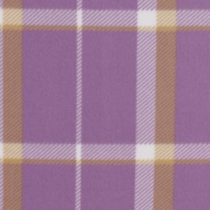 Lavender Plaid Blizzard Prints Fleece Fabric