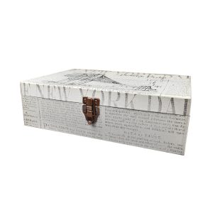 16 Brooklyn Bridge Sketch Suitcase Box With Metal Closure by Hudson 43