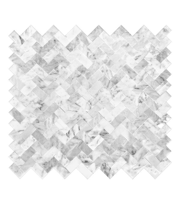 Herringbone Peel   Stick Backsplash Tile