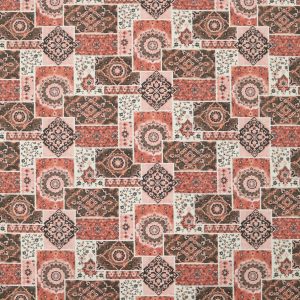 Pink Antique Rug Blocked Super Snuggle Flannel Fabric
