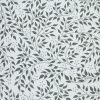 Leafy Vines on White Soft   Minky Fleece Fabric