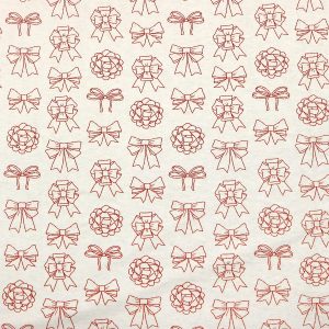 Red Bows Super Snuggle Christmas Flannel Fabric