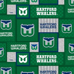 Hartford Whalers Fleece Fabric Patch