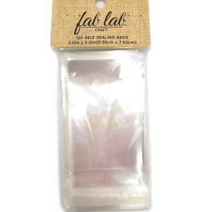 Fab Lab 2 x 3 Transparent Self Sealing Bags 120pc