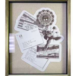 14 x 18 Rounded Elle Gold Champagne Shadowbox by Place   Time