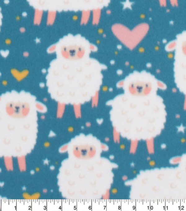 Sheep Blizzard Fleece Fabric - Image 3