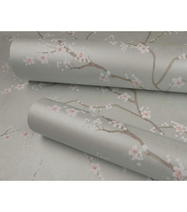 RoomMates Wallpaper Blue Cherry Blossom - Image 6
