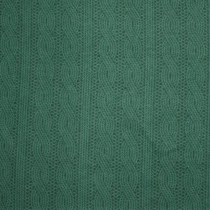 Green Knit Stitch Pattern Super Snuggle Christmas Flannel Fabric