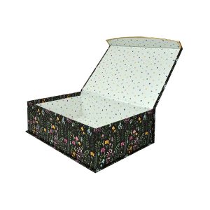 12 Ditzy Floral Green Flip Top Box by Place   Time