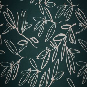Winter Ferns on Dark Green Quilt Cotton Fabric by Quilter s Showcase