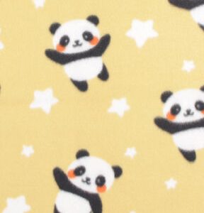 Star Panda Toss Blizzard Fleece Fabric