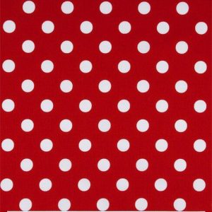Large Dots on Red Quilt Cotton Fabric by Keepsake Calico - 1