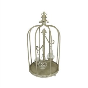 Northlight 26 Vintage Rose Birdcage Tealight Candle Holder