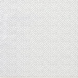 Dots on White Quilt Metallic Cotton Fabric by Keepsake Calico