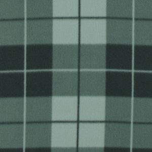 Green Box Plaid Blizzard Prints Fleece Fabric