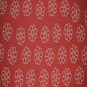 Happy Floral Racing on Red Quilt Cotton Fabric by Quilter s Showcase