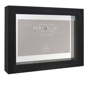 Sheffield Home 5 x 7 Black Portfolio Casual Rustic Floating Frame