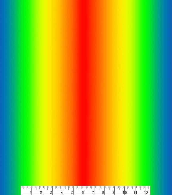 Novelty Cotton Fabric Ombre Rainbow - Image 2