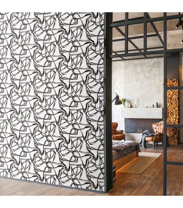RoomMates Ribbon Trail Peel   Stick Wallpaper - Image 4