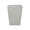 Nearly Natural 13 White Geometric Metal Planter