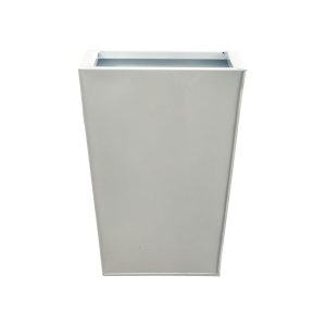 Nearly Natural 13 White Geometric Metal Planter