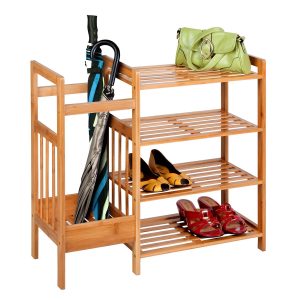 Honey Can Do 29 x 26 Natural Bamboo Entryway Organizer