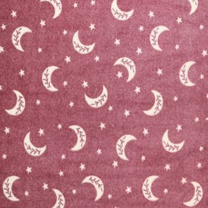 Celestial Moon Luxe Fleece Fabric