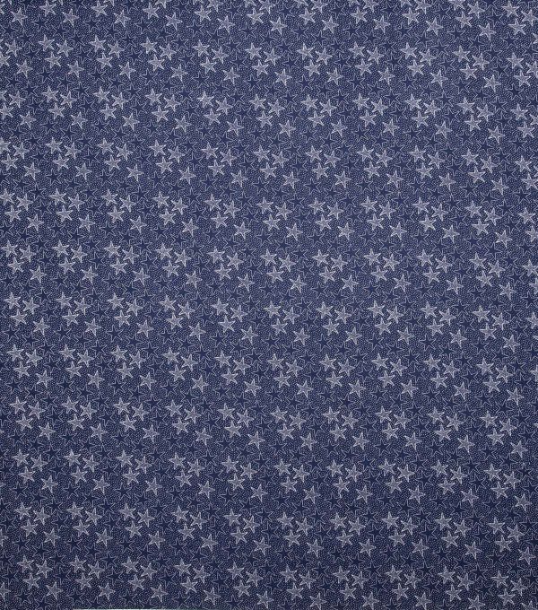 Dot Stars Navy Patriotic Cotton Fabric - Image 2