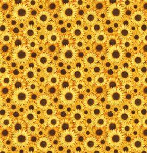 Fabric Traditions Packed Sunflowers Cotton Fabric by Keepsake Calico - 1