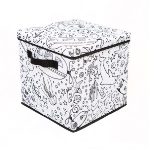 11 x 11 Under the Sea Children’s Color In Storage Cube With Lid