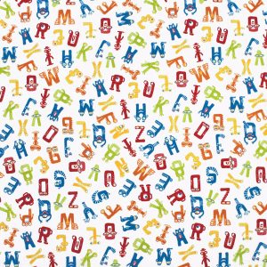 Alphabet Super Snuggle Flannel Fabric