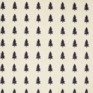 Pine Trees on White Anti Pill Fleece Fabric