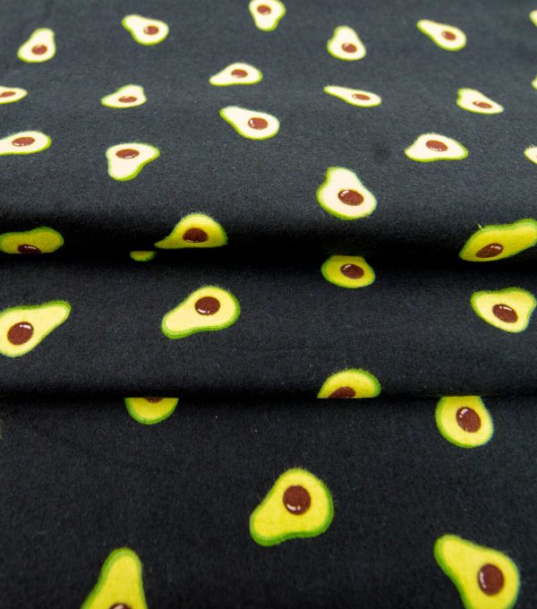 Tossed Avocado Super Snuggle Flannel Fabric - Image 4
