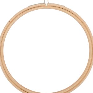 Frank A. Edmunds 6  Wood Embroidery Hoop with Round Edges Natural