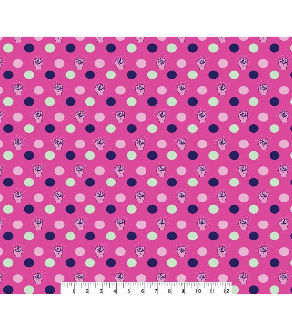 Girl Power Super Snuggle Flannel Fabric - Image 2