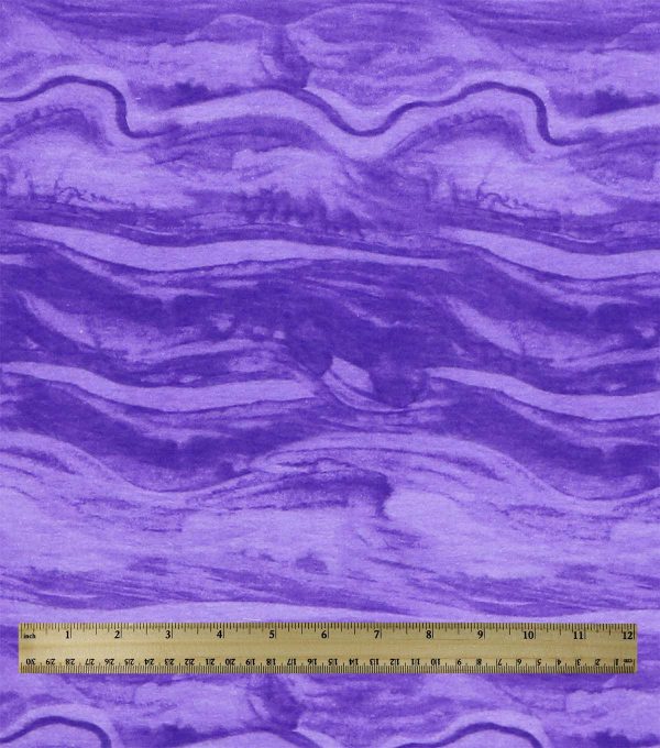 Purple Water Super Snuggle Flannel Fabric - Image 3