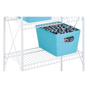Honey Can Do 23 x 41 White Steel 4 Tier Storage Shelf
