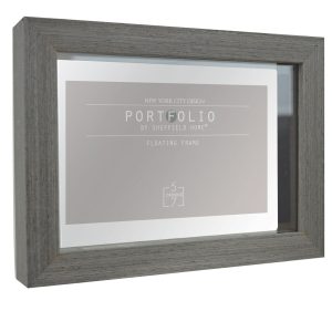 Sheffield Home 5 x 7 Gray Portfolio Casual Rustic Floating Frame