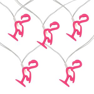 Northlight 10-Count LED Pink Flamingo Fairy Lights   Warm White