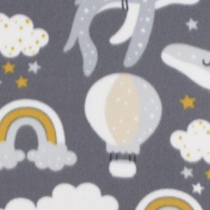 Baby Whale Blizzard Prints Fleece Fabric