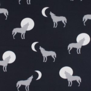 Wolves Blizzard Prints Fleece Fabric