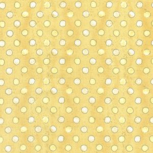 Gold Painted Dots Quilt Cotton Fabric by Keepsake Calico