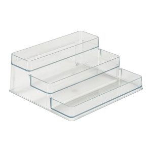 Simplify 9 x 4 Clear 3 Tier Cabinet Organizer