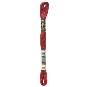 DMC 8.7yd Reds 6 Strand Cotton Embroidery Floss
