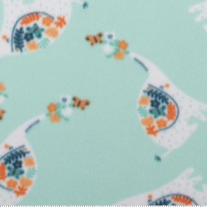 Floral Elephant Blizzard Fleece Fabric