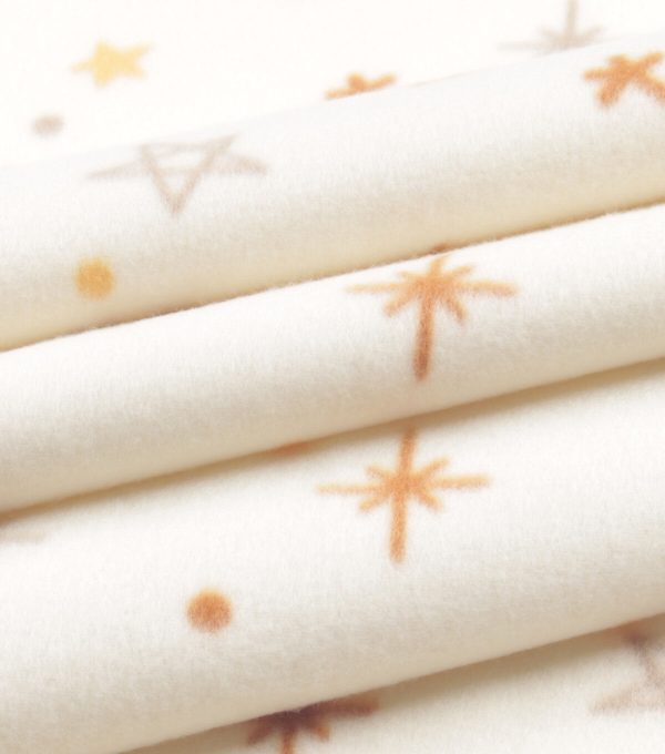 Muted Star Icons Blizzard Fleece Fabric - Image 3