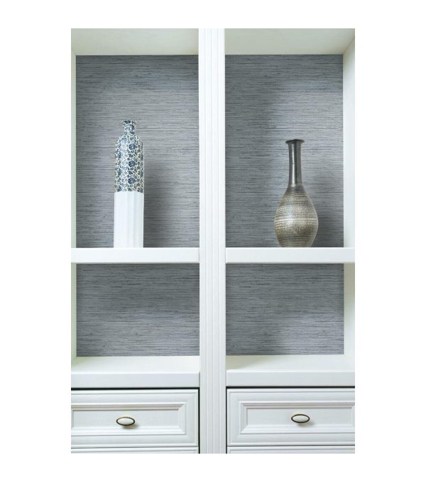RoomMates Faux Grasscloth Peelable Wallpaper Blue - Image 8