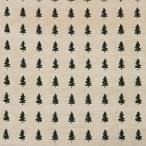 Pine Trees on White Super Snuggle Christmas Flannel Fabric